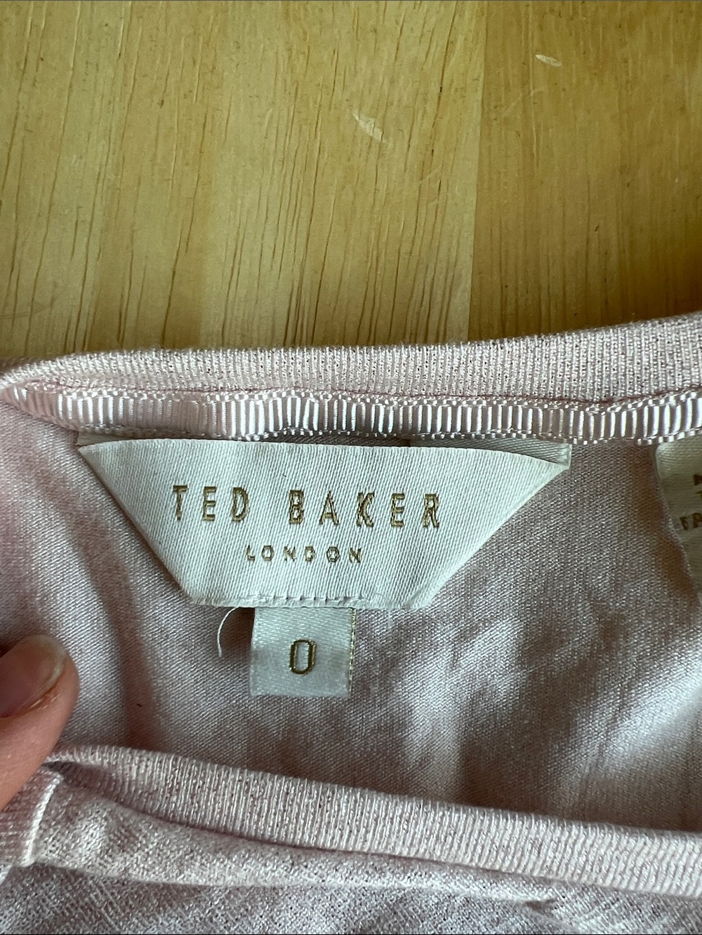 Ted Baker Pink Shimmer Fitted T-shirt - Picture 5 of 6